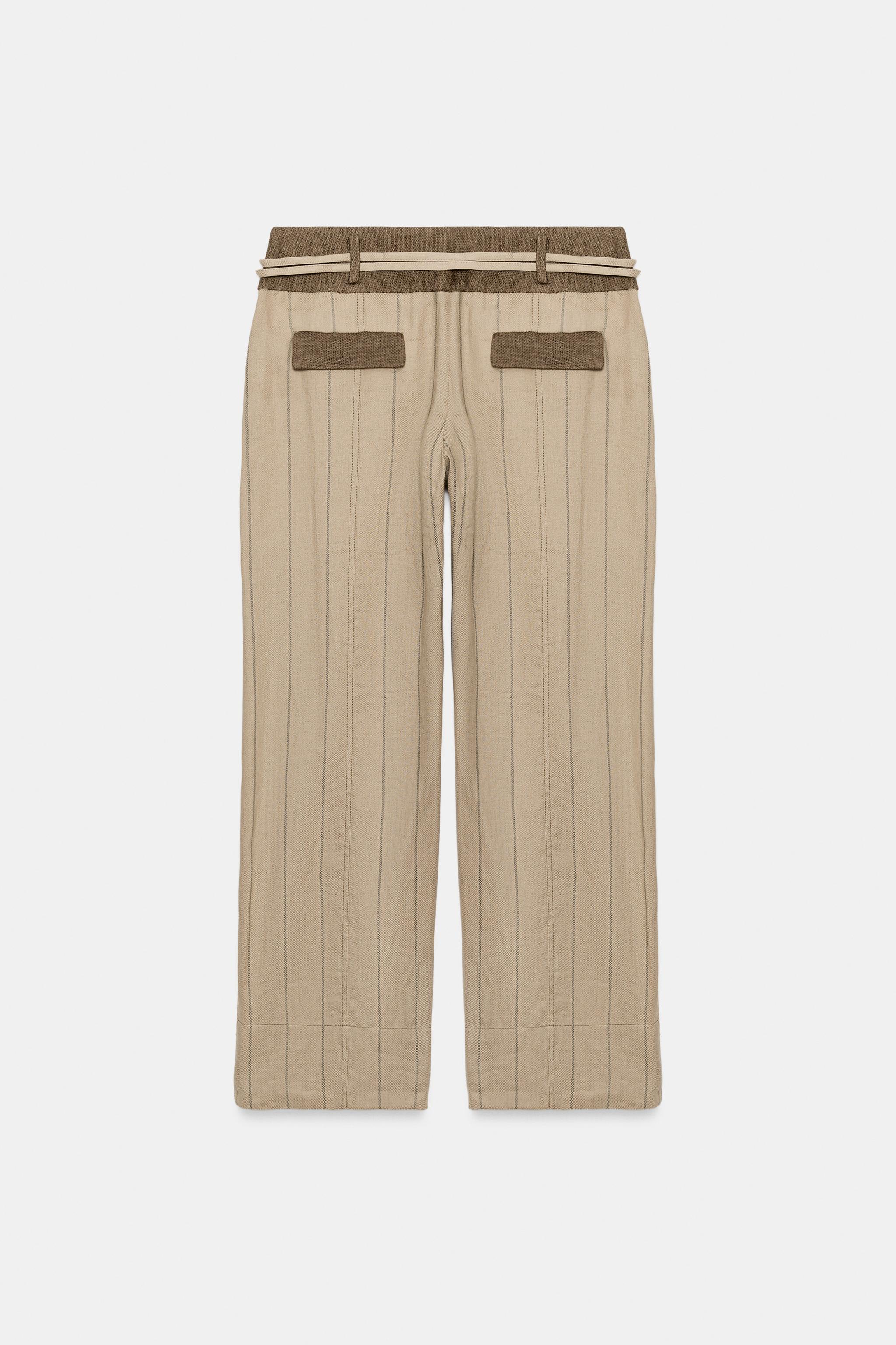 ZW COLLECTION LINEN BLEND PANTS